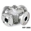 KF-305，四通法蘭球閥